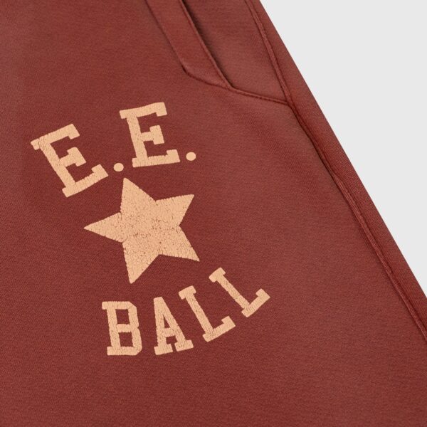 EE Ball Sweatpant Burgundy Cuffed Logo