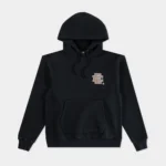 EE Basic Hoodie Black Brown Front