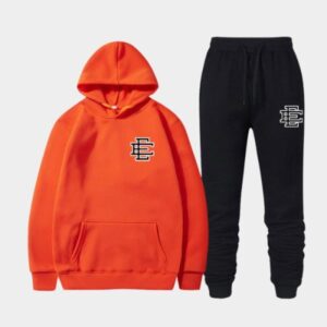 EE Orange And Black Hoodie Tracksuit