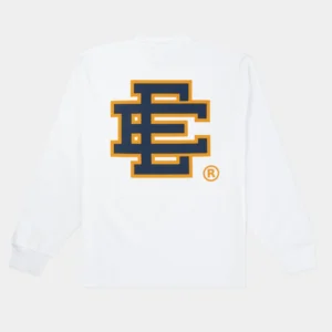 EE® Long sleeve T-shirt white back